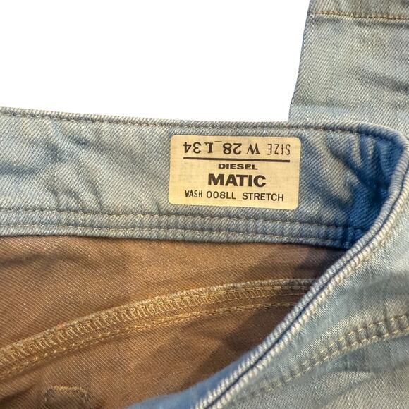 Diesel Womens jeans, Magic, light wash, stretch, low-rise, skinny, 28x34 - Picture 5 of 9
